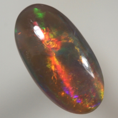 SOLID SEMI BLACK OPAL Rolling flashes, bright red multicolour